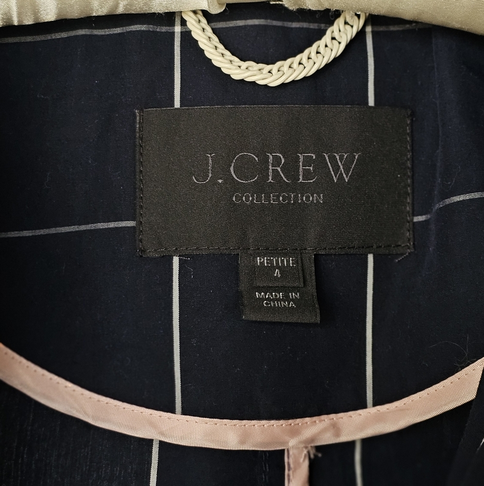 J.Crew Collection Windowpane Trench - Picture 8 of 8